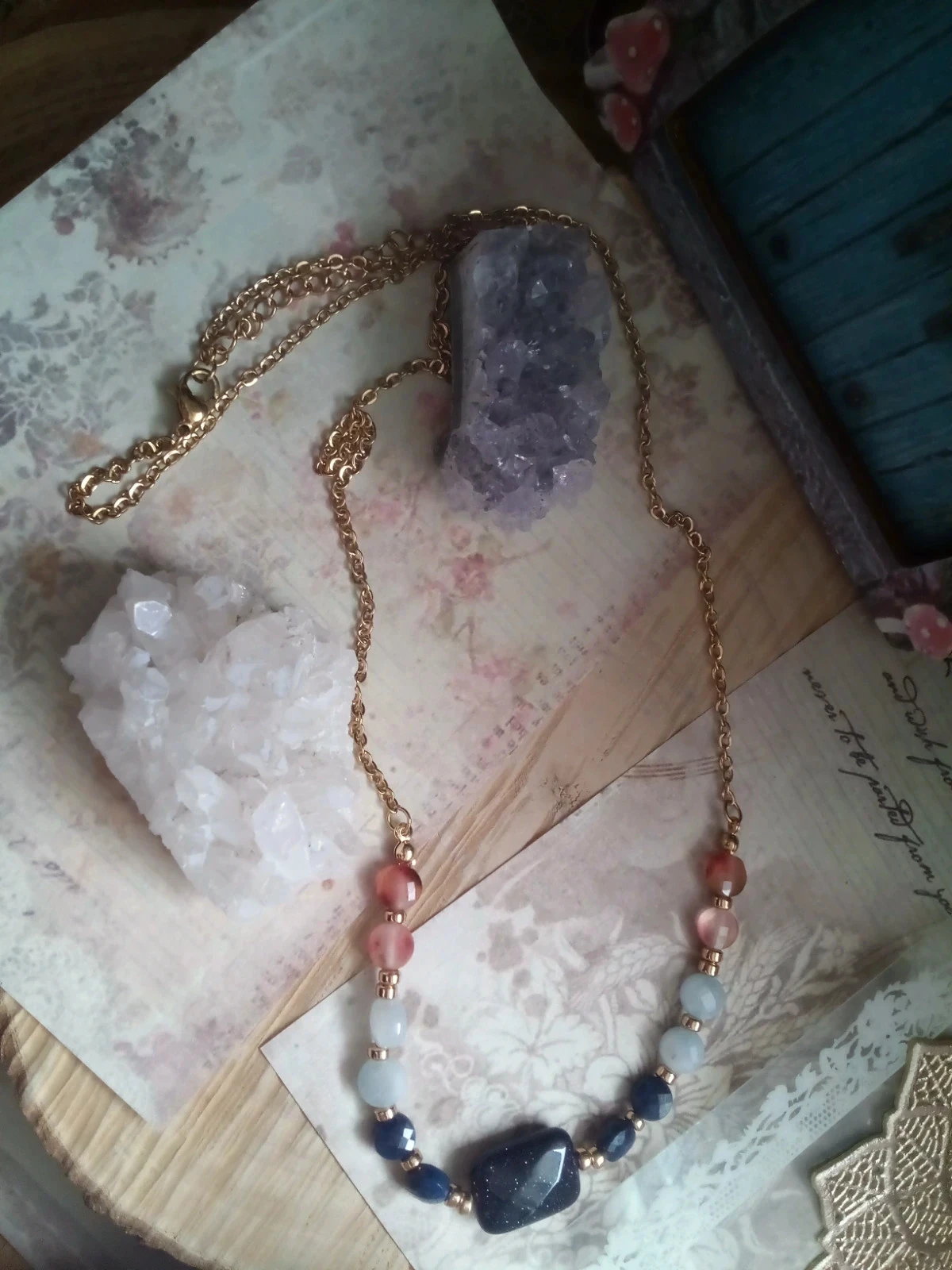 Collier bohème en pierres naturelles – photo 4